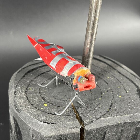 Whimsical Handmade Folk Tramp Art Tin Can Metal Sculpture Insect Hug Bug Figures - Picture 3 of 16